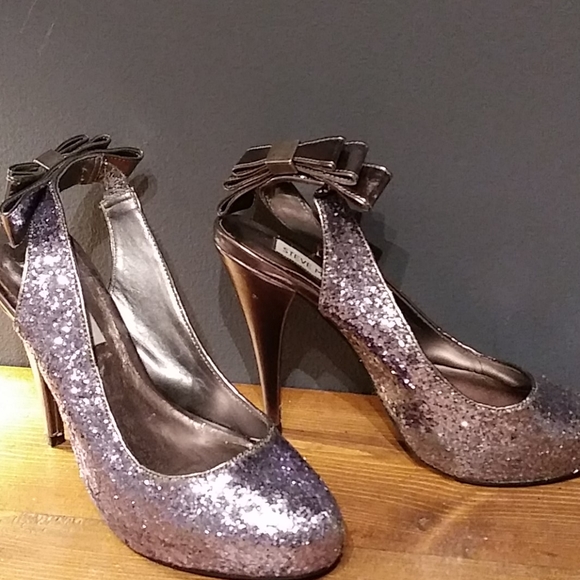 Steve Madden  glittered  heels - Picture 7 of 14